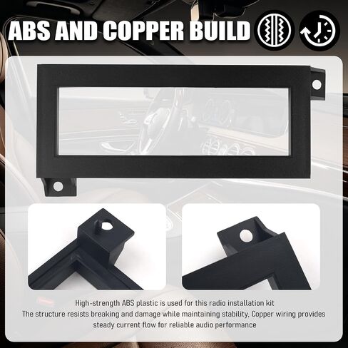 Single Din Dash Kit,Professional Car Stereo Installation Kit with 2PCS Radio Wiring Harness,Premium Aftermarket Radio Dash Kits Compatible with Chrysler/Dodge/Jeep in Saudi Arabia