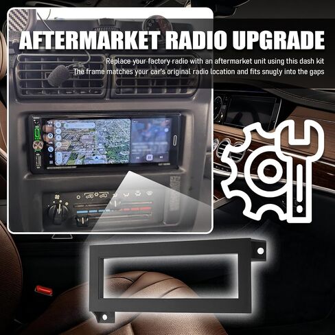 Single Din Dash Kit,Professional Car Stereo Installation Kit with 2PCS Radio Wiring Harness,Premium Aftermarket Radio Dash Kits Compatible with Chrysler/Dodge/Jeep in Saudi Arabia