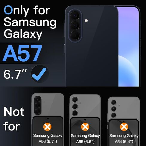 JETech Anti-Reflective 9H+ Screen Protector for Samsung Galaxy A57, 2-Pack in Saudi Arabia