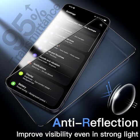 JETech Anti-Reflective 9H+ Screen Protector for Samsung Galaxy A57, 2-Pack in Saudi Arabia