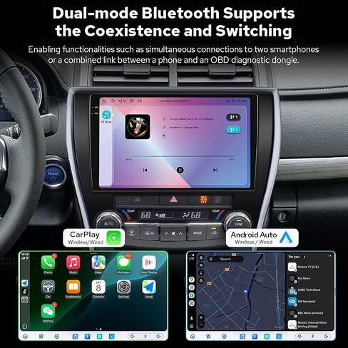 JOYING Car Radio for Toyota Camry 2015-2017 Upgrade with Carpaly & Android Auto, 10.4 Inch 2K QLED Touch Screen Android 13 Car Stereo 12GB+256GB with AM/FM, GPS, Bluetooth, 5G WiFi, SWC(JY-TT193N12) in Saudi Arabia