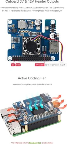 TUOPUONE PCIe to M.2 Adapter with PoE Function for Pi 5, Supports NVMe Protocol M.2 Solid State Drive, Without Header in Saudi Arabia