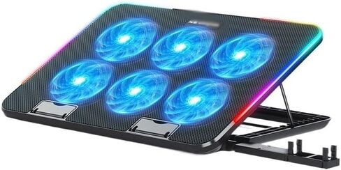 E-Sports Colorful Atmosphere Lighting Fan Notebook Cooler in Saudi Arabia