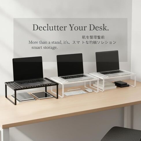 Ergonomic Laptop Stand Gaming A16 Adjustable Viewing Angle Aluminum Material with Heat Dissipation Suitable for Workplace Study Room, Raised, Medium, Black in Saudi Arabia