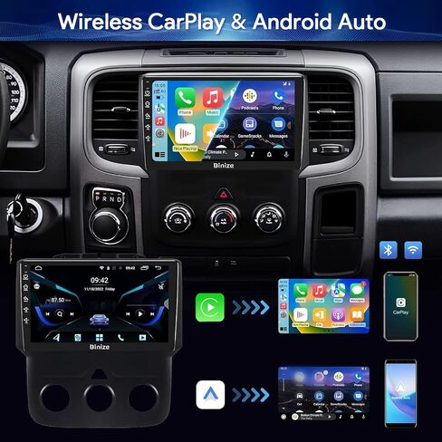Binize Android 13 for Dodge Ram 1500/2500/3500 Radio 2013-2018 Manual AC in Saudi Arabia
