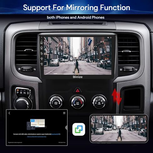 Binize Android 13 for Dodge Ram 1500/2500/3500 Radio 2013-2018 Manual AC in Saudi Arabia