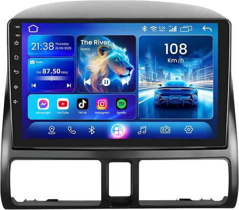 Car Radio for Honda CRV 2002-2006: 1280 * 800 HD Touchscreen Bluetooth 5.0 FM Upgrade Wireless Carplay & Android Auto DSP GPS Navigation SWC Mirror Link 5G WiFi Backup Camera in Saudi Arabia