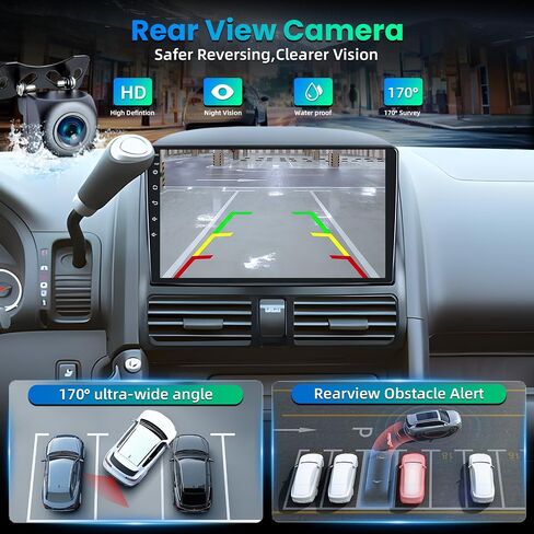 Car Radio for Honda CRV 2002-2006: 1280 * 800 HD Touchscreen Bluetooth 5.0 FM Upgrade Wireless Carplay & Android Auto DSP GPS Navigation SWC Mirror Link 5G WiFi Backup Camera in Saudi Arabia