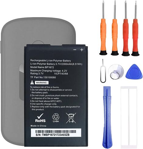 BP1672 Battery Compatible with Mo-xee Mifi Hotspot K779HSDL Replacement Battery for with Repair Tool kit in Kuwait