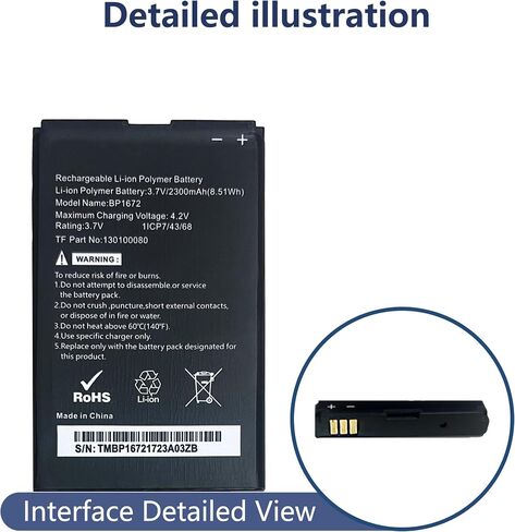 BP1672 Battery Compatible with Mo-xee Mifi Hotspot K779HSDL Replacement Battery for with Repair Tool kit in Kuwait