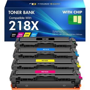 218X 218A Toner Cartridges 4 Pack for HP 218 3301fdw 3201dw High Yield in Saudi Arabia