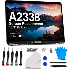 Screen Replacement for MacBook Pro 13.3" A2338 2020 M1/2022 M2 Display-Gray in Saudi Arabia