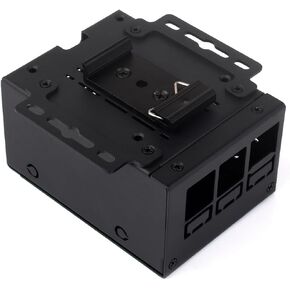 KLAYERS Industrial Metal Enclosure Pi 5 Case,Compatible with Raspberry Pi5, with DIN Rail & Wall Mount, High-Capacity Design for Hats/Cooling Fan, and Precision RF-Cutouts for Optimal Signal in Kuwait