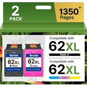 62XL Ink Cartridges Black and Color Replacement for HP Ink 62 HP 62XL in Saudi Arabia
