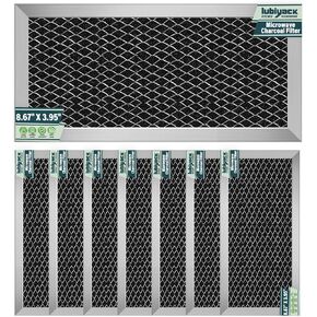 4Pcs Microwave Charcoal Filter Replacement for GE JX81H WB02X10956, Microwave Filter Replacement 8.67" x 3.95" Air Carbon Filter in Saudi Arabia