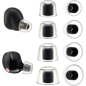 Ultra-Soft Ear Tips for Sony WF-1000XM6/XM5, Clear Silicone, 4 Sizes in Kuwait