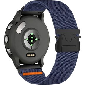 22mm Watch Band Compatible with Garmin Forerunner265/255/Vivoactive 4, Adjustable Parachute Buckle Stretchy Nylon Strap for Venu 4 45mm/Venu 3/Venu 2 Women Men in Saudi Arabia