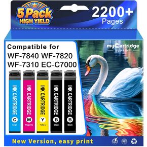 MC SUPRINT Remanufactured Ink Cartridges Replacement for Epson 812XL 5PK in Saudi Arabia