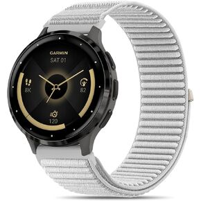 22mm Hook and Loop Nylon Compatible with Garmin Venu 2 /Venu 3/Vivoactive 4/Venu 4 45mm Watch Band, Quick Release Sport Strap for Forerunner 570-47mm/265/255/255 Music Women Men in Saudi Arabia