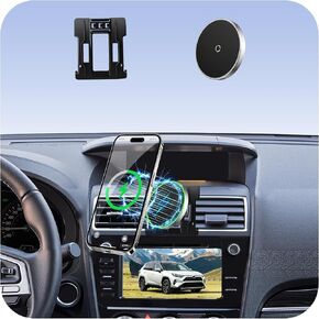 Car Cell Phone Holder for Subaru Forester (2014-2018), Magnetic Phone Holder, Magsafe Car Mount Charger, Dashboard Phone Holder, Cell Phone Automobile Cradles, 15W Wireless, 360° & Hands Free in Saudi Arabia