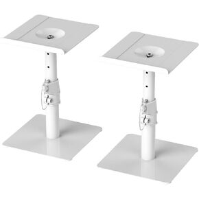 Suptek Free-Standing Speaker Stand Desktop Set, 9.6 x 8.8 inch Trays, Height Adjustment and Tilt, Universal Audio Holders for Computer and Bookshelf Speakers, Elevated Sound, 2 Pack, Black, SDM001T in Kuwait