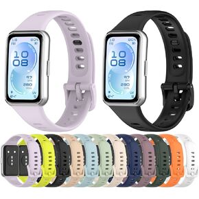 12-Pack Soft Silicone Band Compatible with Huawei Band 11/11 Pro / 11 NFC, Sports Watch Wrist Strap for Huawei Band 11 Series, Adjustable Wristband in Saudi Arabia