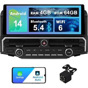 2+64G Android 14 Double Din Car Radio Stereo for Toyota 4Runner 2010-2019 with 9" Touchscreen Radio Built-in Wireless Carplay/Android Auto/GPS/Bluetooth/FM/AUX-in/SWC/Camera in Saudi Arabia