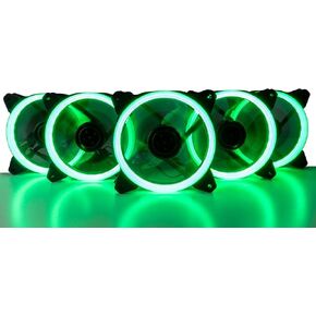 Empowered PC 5-Pack Prism Infinity Mirror High Performance Quiet ARBG CPU Reverse Flow Cooling Fans (600-2000rpm PWM, 3.02mm H2O Pressure & 58CFM, 4-Pin, 25 x 120mm, 3yr Warranty) in Kuwait