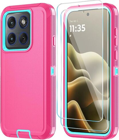 Qinmay for Motorola Moto Edge 5G 2026 Phone Case, WineRedPink in Saudi Arabia