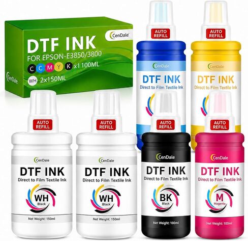 CenDale Upgraded DTF Cleaning Kit - 150ML DTF Printer Head Cleaner, 4X Powerful Printer Cleaning, Universal Printhead Cleaning Solution for Epson ET8550 L1800 XP600 (Red, 150ML DTF Cleaner) in Saudi Arabia