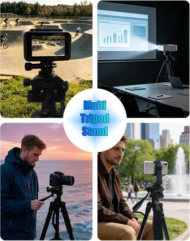 CAMOFOTO 74" Camera Tripod, Tripod Stand for Camera and Phone with Pan-Head in Saudi Arabia