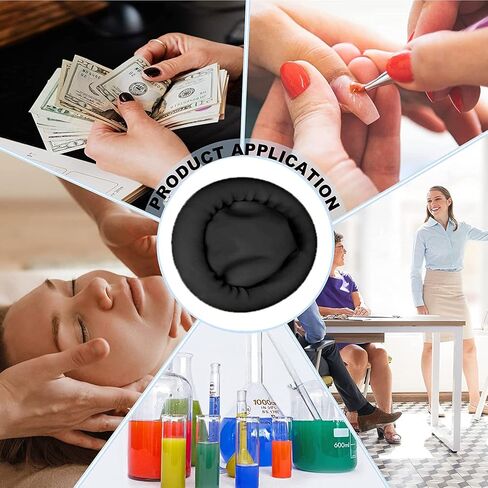 400 Pcs Latex Finger Cots Disposable Fingertips Protective Finger Cots, Black in Kuwait