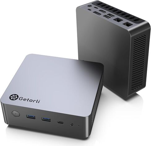 Getorli Mini PC Ryzen 7 8845HS, 16GB DDR5 RAM 1TB SSD, USB4, Radeon 780M in Kuwait