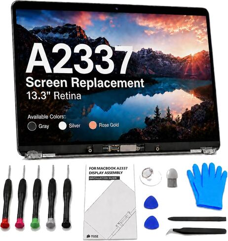 A2337 Screen Replacement for MacBook Air 13 inch M1 2020 Display-Rose Gold in Saudi Arabia