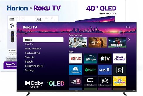 HORION Roku TV 40" QLED Smart FHD Television with Quantum Dot Color in Saudi Arabia
