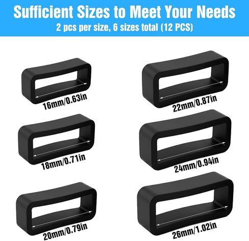 6PCS Watch Band Holder Loop,Multiple Sizes Watch Band Keeper in Saudi Arabia