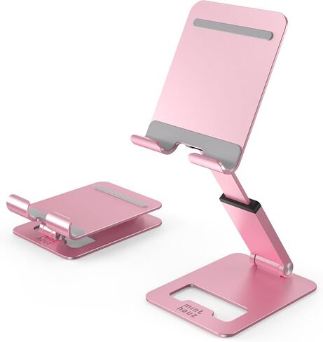 Minthouz Phone Stand, Extendable & Foldable Mobile Phone Stand, Angle/Height Adjustable Phone Holder Compatible with iPhone 17 16 15 14 Pro Max and More 4.7"-7.9" Phones-Gold (Green) in Saudi Arabia