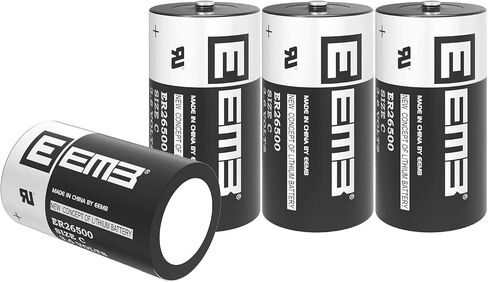 EEMB ER26500 3.6V 9000mAh C Size Non-Rechargeable Lithium Battery 4 Pack in Kuwait