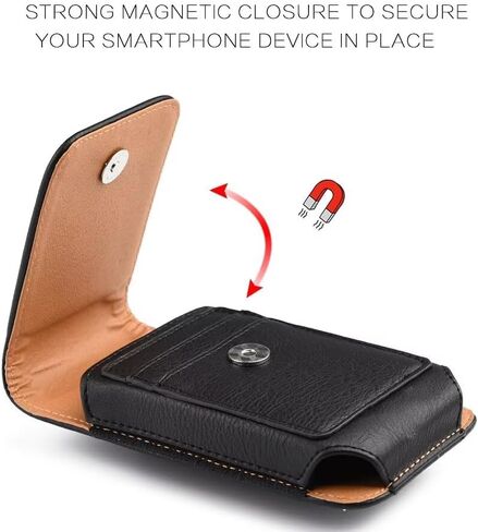 Black Belt Phone Holster Compatible with iPhone 16e, 16 Plus, 16 Pro, 16, 15, 15 Pro, 15 Plus, 15 Pro Max, Compatible with Motorola Moto G86, G86 Power, S50, G55, G85, X50 Ultra, G64, G54 Power in Saudi Arabia