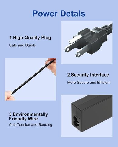 19V Charger Compatible with LG Monitor Widescreen in Saudi Arabia