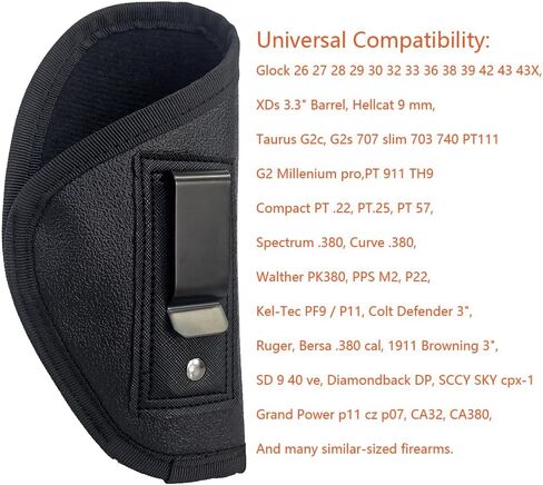 Universal IWB Concealed Carry Holster for Subcompact Compact Handguns in Kuwait