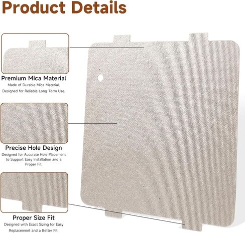 Microwave Wave Guide Cover Mica Sheet Replacement Compatible with GE Microwave Replace#: WB34X21610 PS9493024 AP5806654 3280539 in Saudi Arabia