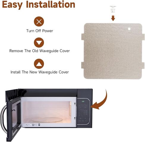 Microwave Wave Guide Cover Mica Sheet Replacement Compatible with GE Microwave Replace#: WB34X21610 PS9493024 AP5806654 3280539 in Saudi Arabia