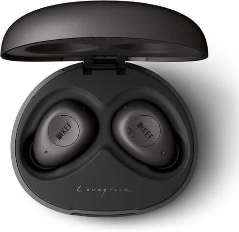 KEF Mu3 Noise Cancelling True Wireless Earphones (Charcoal) in Saudi Arabia