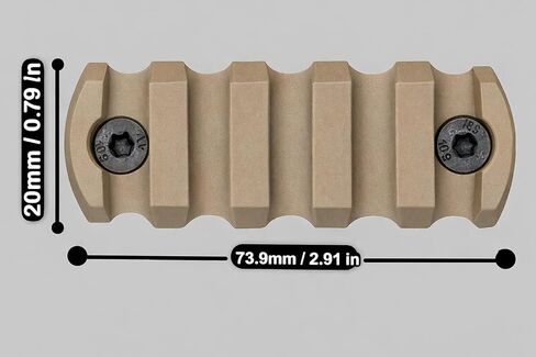 Gotical Combo - 2Pcs 5-Slot MLOK & Mount Kit-Push Button with Set of Screws & Allen Wrench… (Combo of 2 - Rail & Attachment) in Saudi Arabia