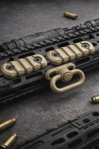 Gotical Combo - 2Pcs 5-Slot MLOK & Mount Kit-Push Button with Set of Screws & Allen Wrench… (Combo of 2 - Rail & Attachment) in Saudi Arabia