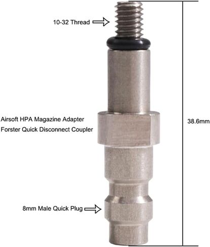 Universal Airsoft HPA Magazine Taps Valve Adapter Male Foster Quick Disconnect Coupler (Type-C) in Kuwait