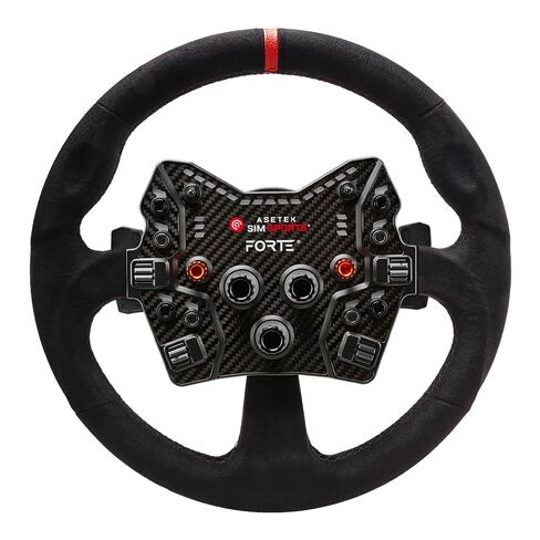 ASETEK Racing Forte GT Aluminum Button Box Bundle with 330 mm Round Comfort Plus+ Wheel Rim for Authentic Steering Feel and Versatile GT or Road Sim Racing in Kuwait