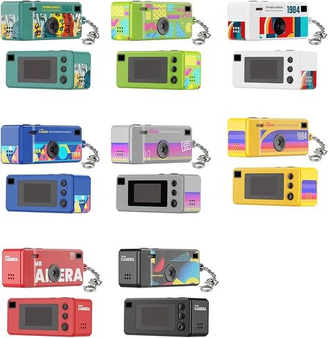 1080P Retro Mini Thumb Keychain Camera, Portable Flash Video Camcorder Support Memory Card for Daily Recording & Gift in Saudi Arabia