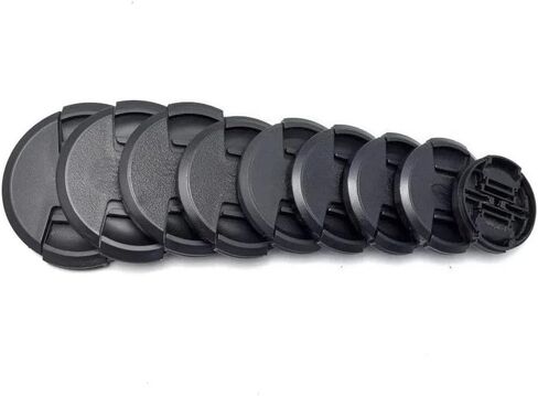 2Pcs Lens Cap, Extra Strong Springs, Camera Lens Cover, Made from Compatible with Nikon, Canon, Sony & Other DSLR Cameras (55mm) in Kuwait